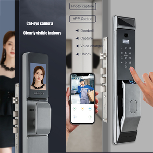 VIMA S914MAX Aluminum <b>Smart</b> <b>Camera</b> Lock Cloud Tuya App Remote Control Password Fingerprint Card Digital Door Lock - Product Image 4