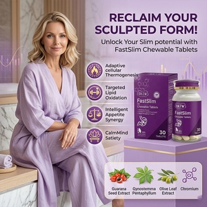 OKTW FastSlim, Tabletas para Controlar el Apetito, Saciedad, Pérdida de Peso, <span class=keywords><strong>Quema</strong></span> de <span class=keywords><strong>Grasa</strong></span>, Adelgazantes, en Stock, Muestras Gratis, Marca Privada, OEM - Product Image 2