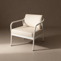 Ensemble de table et de chaises de salon en aluminium pour l'extérieur - Durable et confortable pour une utilisation dans les hôtels et les parcs, conçu pour toutes les saisons