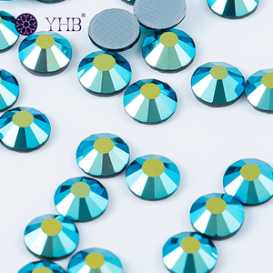 Strass en verre <span class=keywords><strong>Yhb</strong></span> en vrac, pierres précieuses à dos plat, cristaux à dos plat, en vente - Product Image 4