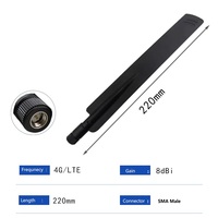 Antenne WiFi double bande 2,4/5,8 GHz à polarisation verticale en caoutchouc pour connecteur mâle 433/868/915 MHz 3G 4G LTE 5G