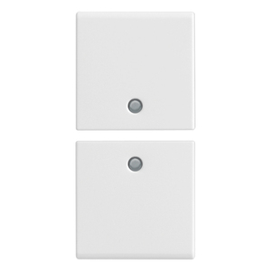 Custom White Half Key Wall <b>Switch</b> 1M Neutral 4.44x2.3x0.67cm Dual Pack - Product Image 1