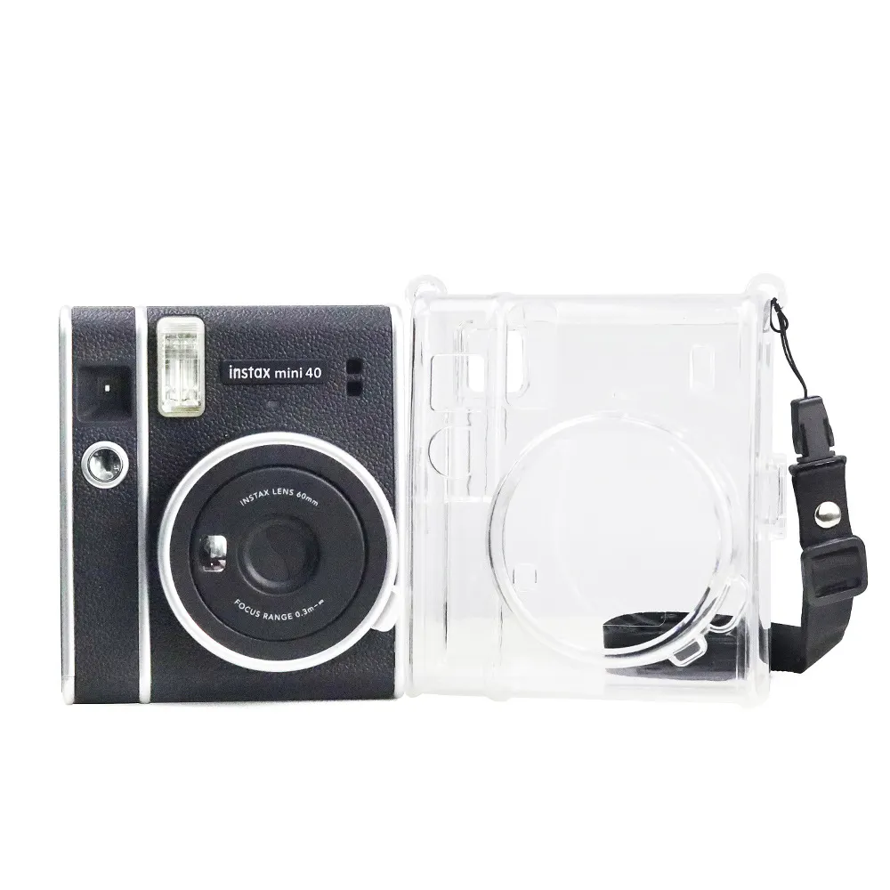 Capa de câmera para fujifilm instax mini 40, capa protetora de câmera transparente pp