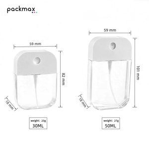 Frameless Card-Style Plastic Spray <b>Bottle</b> with Optional Rubber Sleeve 30ml/50ml Fine Mist Screw Cap Perfume <b>Bottle</b> - Product Image 5