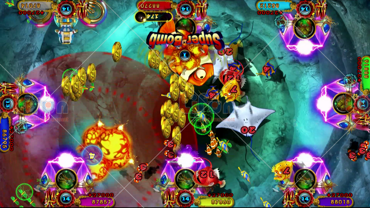 Nhà máy bán buôn tiền xu Đã vận hành Ocean King 3 Plus Máy trò chơi Fish Hunter Máy trò chơi bắn cá Máy đánh bạc trên bàn để bán