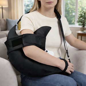 Coussin de soutien corporel post-opératoire ergonomique, respirant et doux, avec poche pour le bras, pour le sommeil latéral, amovible, lavable en machine, personnalisable - Product Image 1