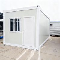 Maisons modulaires préfabriquées en acier, conteneurs plats 10ft 20ft 40ft, portables, démontables, design moderne, bureau, école, salle