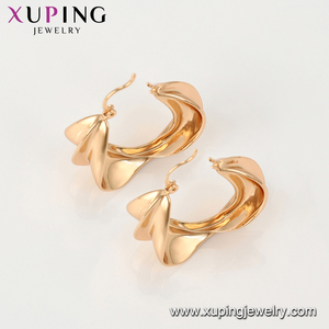 Xuping-pendientes <span class=keywords><strong>de</strong></span> aro <span class=keywords><strong>de</strong></span> oro <span class=keywords><strong>de</strong></span> 18k, joyería, decoración interior, elegante, 99047 - Product Image 4