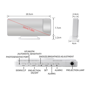 Đèn Led Ánh Sáng Ban Ngày 2 Bộ Sạc Usb Cho Gương Chiếu Phòng Ngủ Đồng Hồ Máy Chiếu Báo Thức - Product Image 2