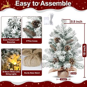 Noël 2025 PVC Arbres De Noël Mini Vert De Noël 45cm 60cm 90cm Mini Arbre De Noël Neige Arbre De Noël Artificiel - Product Image 2