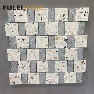 Carreaux polis en mosaïque de Terrazzo bon <span class=keywords><strong>prix</strong></span> pour la <span class=keywords><strong>piscine</strong></span>, le mur et le sol de la salle de bain - Product Image 4