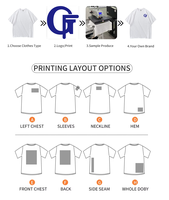 T-shirt Boxy 100% coton personnalisé pour hommes 280gsm T-shirt uni vierge DTF surdimensionné lourd de la plus haute qualité
