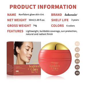 Konfident <span class=keywords><strong>Glow</strong></span> Cilt Tonu Nemlendirici Cilt Fondöteni Kapatıcılık 50 ml Yağsız Uzun Süreli Su Geçirmez Cam Cilt Fondöteni Temiz - Product Image 2