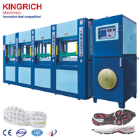 Machine à chaussures de moulage par injection EVA/FRB Double couleur entièrement automatique de haute qualité marque KINGRICH 250 paires/heure 320V