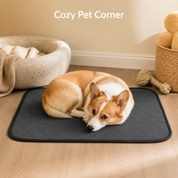 Tapis absorbant pour animaux de compagnie, lavable en machine, antidérapant, séchage rapide, anti-fuite, réutilisable, vente en gros pour fabricants