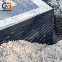 Planche de drainage anti-pression en HDPE durable pour la stabilisation des canalisations d'eau des routes municipales, des barrages et des parcs