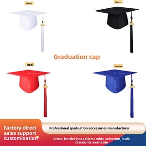 Correa para Birrete de Graduación con Borla, Birrete de Licenciatura, Birrete Tejido para Doctorado, Maestría, Bat Mitzhan, Birrete de Graduación Universitaria - Product Image 1