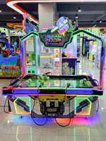 Machine de jeu d'arcade à monnayeur Smash Fun Station pour 6 joueurs, jeu de frappe au marteau Whack-A-Mole avec distribution de tickets
