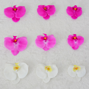 Fleurs artificielles Phalaenopsis Orchidées en tissu de soie imprimé 3D, accessoires de décoration de mariage - Product Image 1