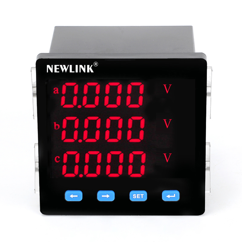 RM-194/3V <strong>Digital</strong> Display Three-<strong>Phase</strong> Intelligent Meter 380V/220V <strong>Voltmeter</strong> <strong>Ammeter</strong> 72*72 Product Category Voltage Meters