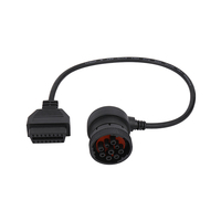 Personalizado 16 pines OBD OBD2 J1962 hembra a J1939 9P conector macho adaptador arnés Cable lector de código tipo