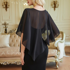 Modern Sheer <b>Black</b> Cashmere Long Shoulder Wrap <b>Scarf</b> for Women Casual Evening and Formal Fashion - Product Image 2