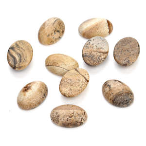 15*20mm naturel ovale Agate dos plat Rose Quartz pierres précieuses Cabochons guérison Chakra cristal pierre sans trou pour la fabrication de bijoux - Product Image 5