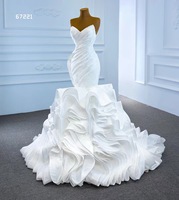 Feishiluo vente en gros sirène Organza Tulle boule robe de mariée Sexy sirène robe de mariée pour les femmes robe de bal