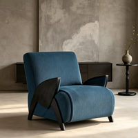 Fauteuil de salon moderne en tissu doux et confortable, fauteuil de détente, fauteuil simple durable et écologique pour le bureau, la chambre à coucher