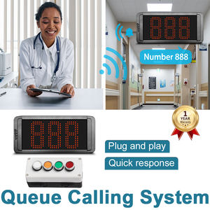 Sistema de Gestión de Colas con Cable Turn O Matic, Dispositivo de Llamada de Números, 1 Pantalla con 1 Botón de Control para Hospitales y Restaurantes - Product Image 2