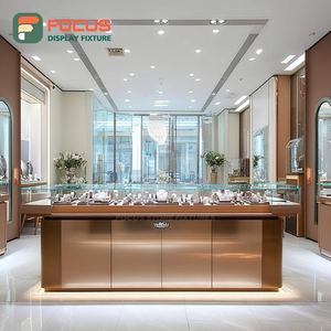 Vitrine à bijoux personnalisée pour aéroport, cadre métallique, meuble de présentation pour bijouterie de marque - Product Image 2