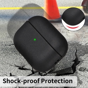 Custodia Morbida in TPU Effetto Pelle per <span class=keywords><strong>AirPods</strong></span> Pro 3 / Pro 2 / <span class=keywords><strong>AirPods</strong></span> 4, Cover Protettiva Antiurto con Laccetto - Product Image 3