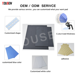 Thermisch Geleidende Siliconen Pads Zacht Veilig Eenvoudig Aan Te Brengen Voor De Lucht-En Ruimtevaartindustrie Hoge Plakkerigheid Oppervlak 12.8 W/<span class=keywords><strong>m</strong></span>-K - Product Image 4