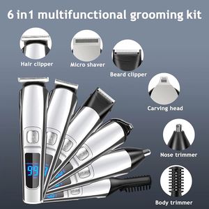Tondeuse à cheveux électrique multifonctionnelle étanche rechargeable Ufree avec moteur à balais, ensemble intelligent pour la maison avec écran numérique - Product Image 2