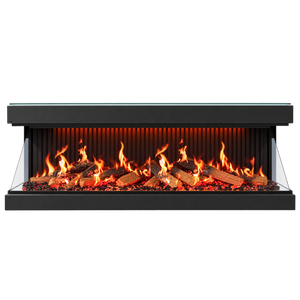 <span class=keywords><strong>Insert</strong></span> de Cheminée Électrique Holographique Style Luxe 60 Pouces, Flamme LCD Télécommandée, Autonome, pour Salon Anglais - Product Image 1