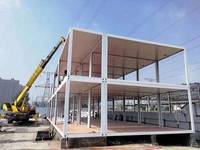 Maison préfabriquée modulaire, bureau mobile, maison conteneur pliable de type Z, panneaux sandwich épaissis, bâtiment de bureau, centre commercial