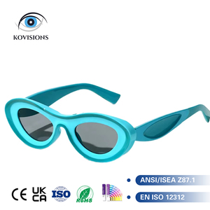 Gafas de Sol Ovaladas Gruesas para Festivales con Montura Esculpida, Estilo Y2K Retro Vintage, Lujosas y Extravagantes, Gafas de Sol Cyberpunk de Lujo Pro Elite - Product Image 1