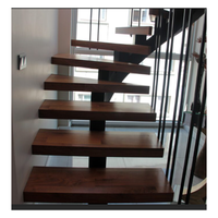 Escalier à monopoutre découpé au laser, système de main courante sur mesure de précision