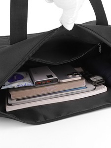 Sac de sport en nylon imperméable grande capacité personnalisé XX321 avec logo, sacs de voyage pour femmes en gros - Product Image 4