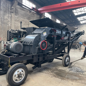 Hot Bán Kết Hợp Quặng Máy Nghiền Đá Máy Làm Cát 40tph Di Động Diesel Búa Máy Nghiền Thép Máy Nghiền - Product Image 3