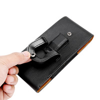 Étui universel en cuir pour iPhone, sac banane universel pour téléphone portable, étui de ceinture universel en cuir PU pour téléphone portable