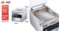 Machine d'emballage sous vide commerciale pour viande, scelleuse automatique à chambre pour la conservation de la viande et de la volaille
