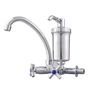 ABS rubinetto della cucina rubinetto Torneira Cozinha Com Filtro Parede 1/4 Volta acqua calda e fredda in brasile a parete ZF701
