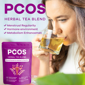 Thé naturel pour le SOPK, marque privée OEM, à base de plantes, à la menthe verte, pour l'équilibre hormonal, le bonheur et l'ovulation, thé pour la fertilité - Product Image 4