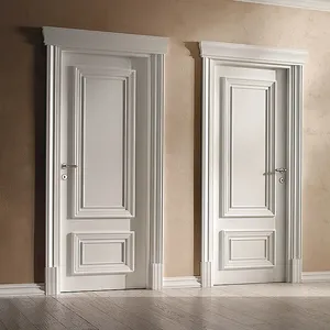 Puerta principal de roble macizo de <span class=keywords><strong>8</strong></span> pies personalizada, diseño moderno insonorizado para espacios interiores, para dormitorios, escuelas, baños - Product Image 3