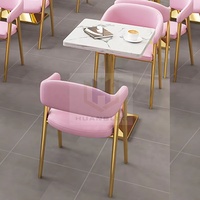 Restaurant Booth Pas Cher Hôtel Canapé Café Boutique Meubles Table À Manger Ensemble En Cuir Restaurant Café Meubles Bois Moderne Bleu Rose