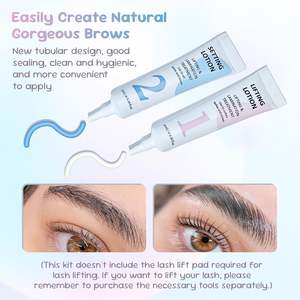 Koreanisches Wimpernlifting-Kit Tube 10ml, Wimpernlifting und Augenbrauenlaminierungs-Kit, Professionelles Wimpern- & Augenbrauen-Dauerwellen-Set, Schritte 1, 2 & 3 - Product Image 6