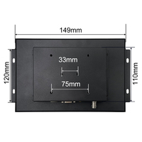 Monitor LCD Industrial de 10,1 pulgadas IPS1280 * 800, pantalla de caja de Metal montada en marco abierto, Monitor Industrial