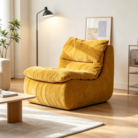 Canapé simple en tissu moderne et confortable pour petits appartements, avec housse amovible