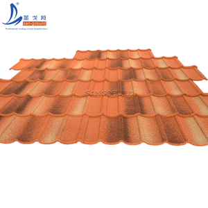 Tejas de techo de metal recubiertas de piedra colorida profesional Tejas galvanizadas <span class=keywords><strong>Tudor</strong></span> para casa - Product Image 2